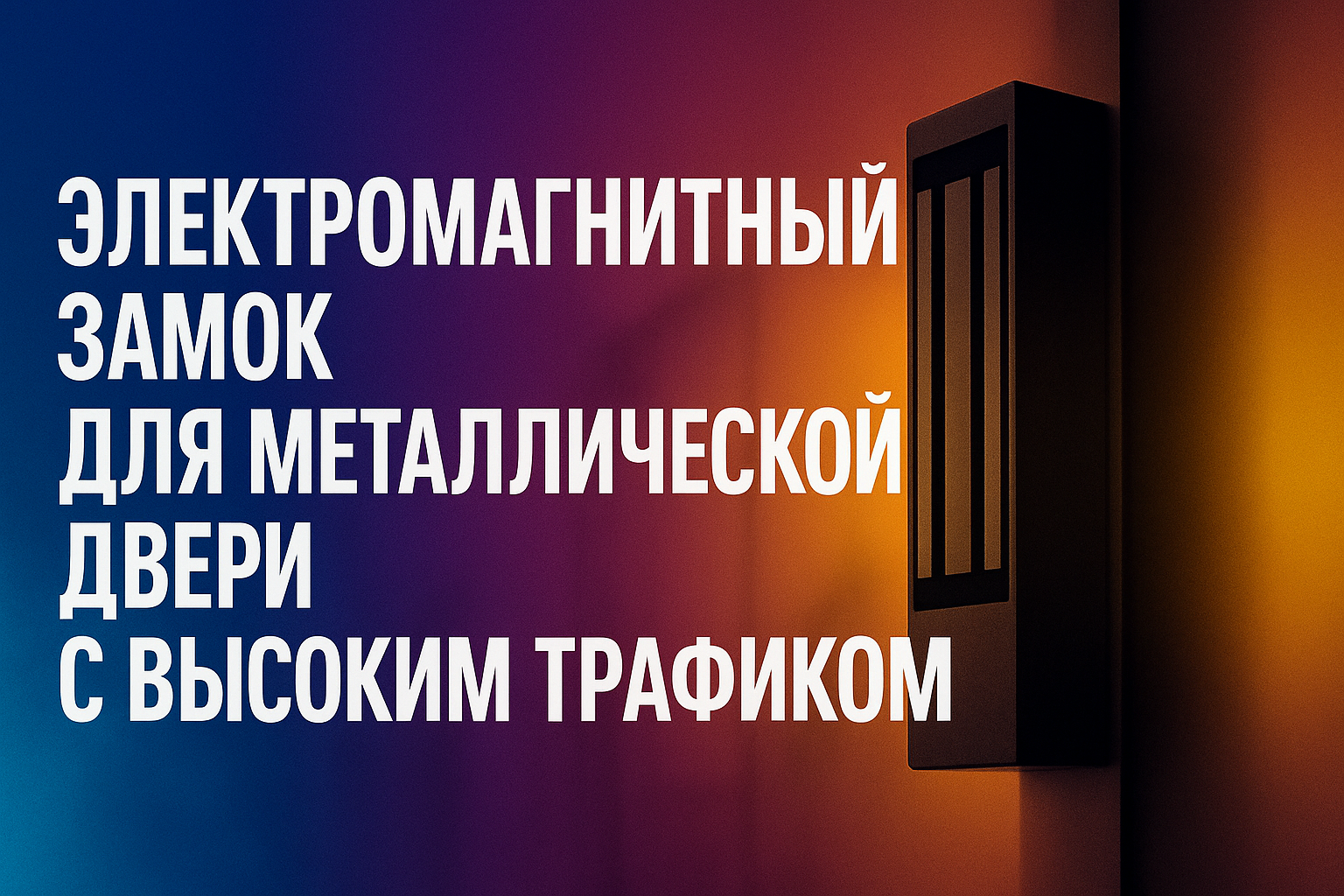 Электромагнитный замок для металлической двери с высоким трафиком: выбор по задачам, а не по цене