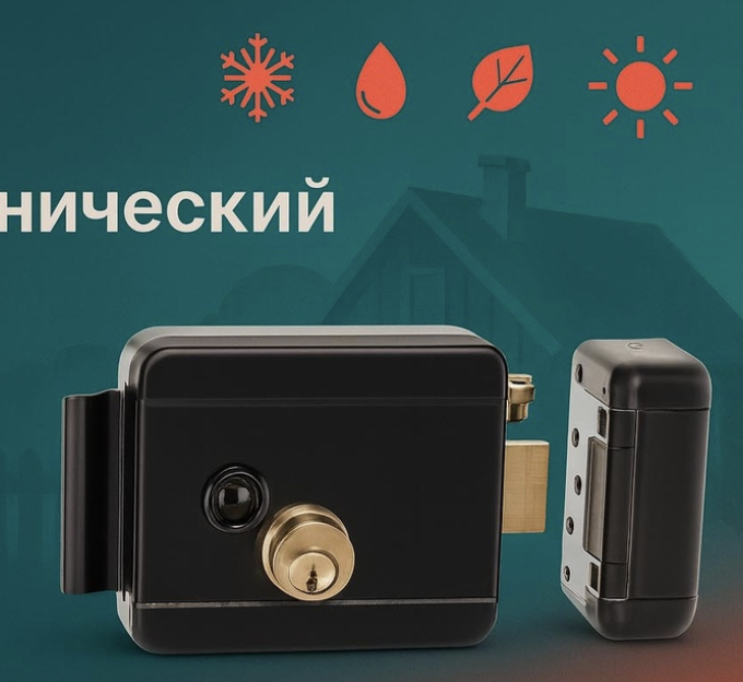 SKUDO для загородного дома: электромеханический замок, который работает круглый год
